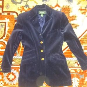 Ralph Lauren Navy Velvet Jacket